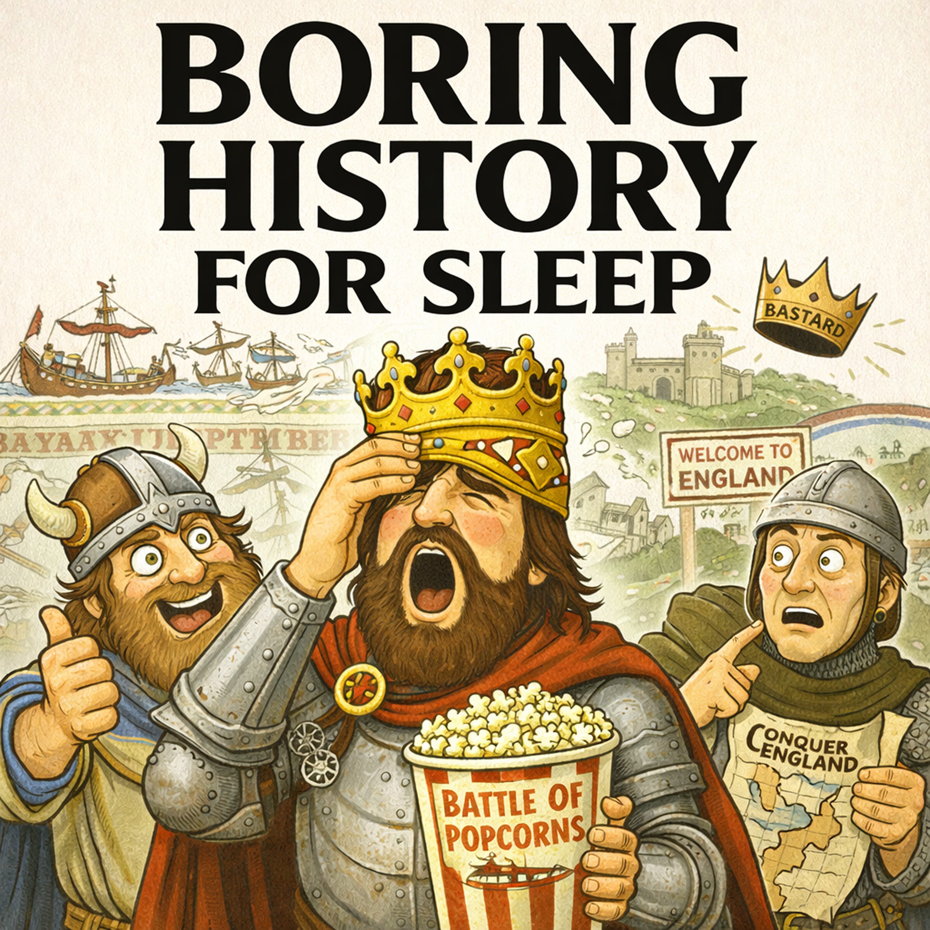 Boring History for Sleep podcast cover art
