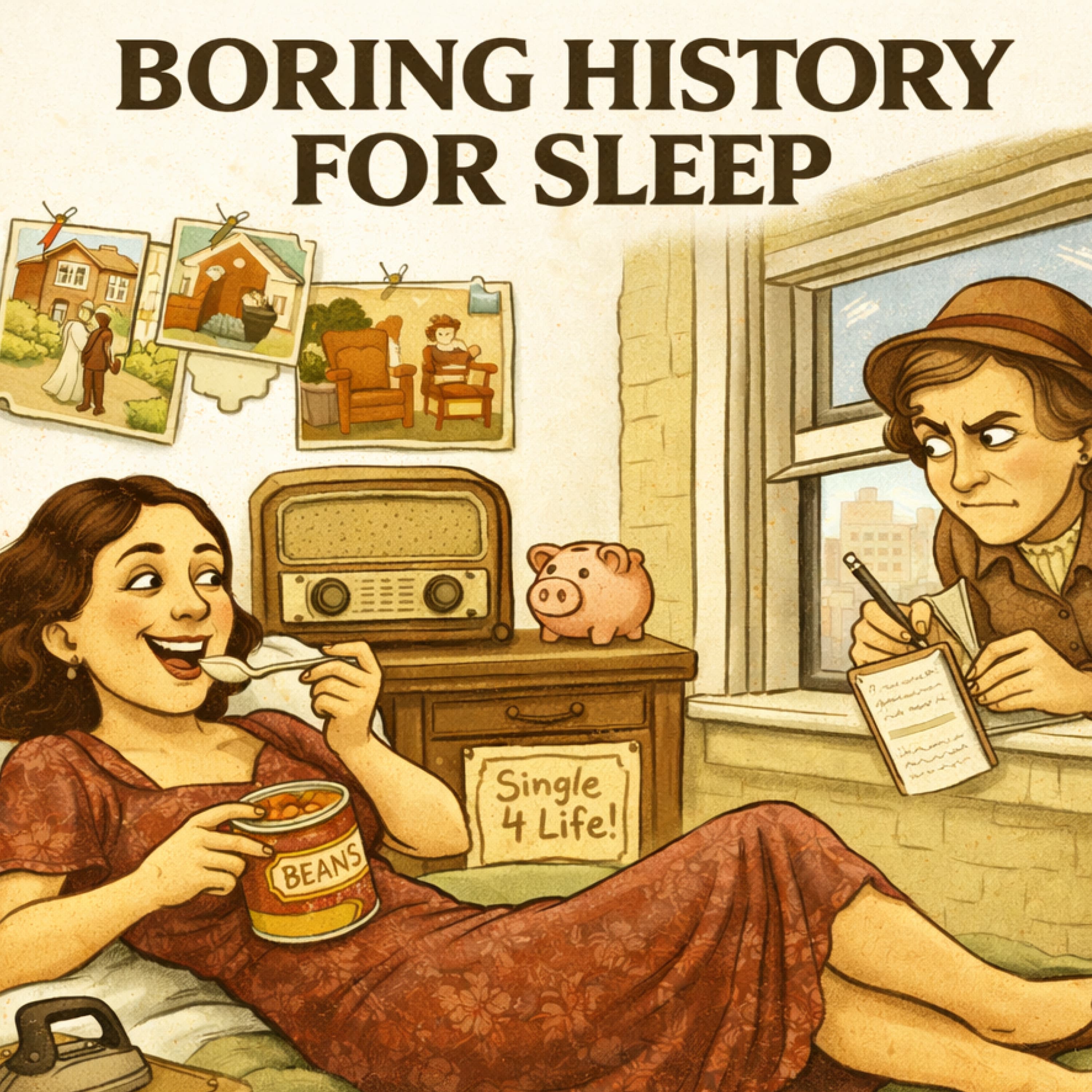 Boring History for Sleep podcast cover art