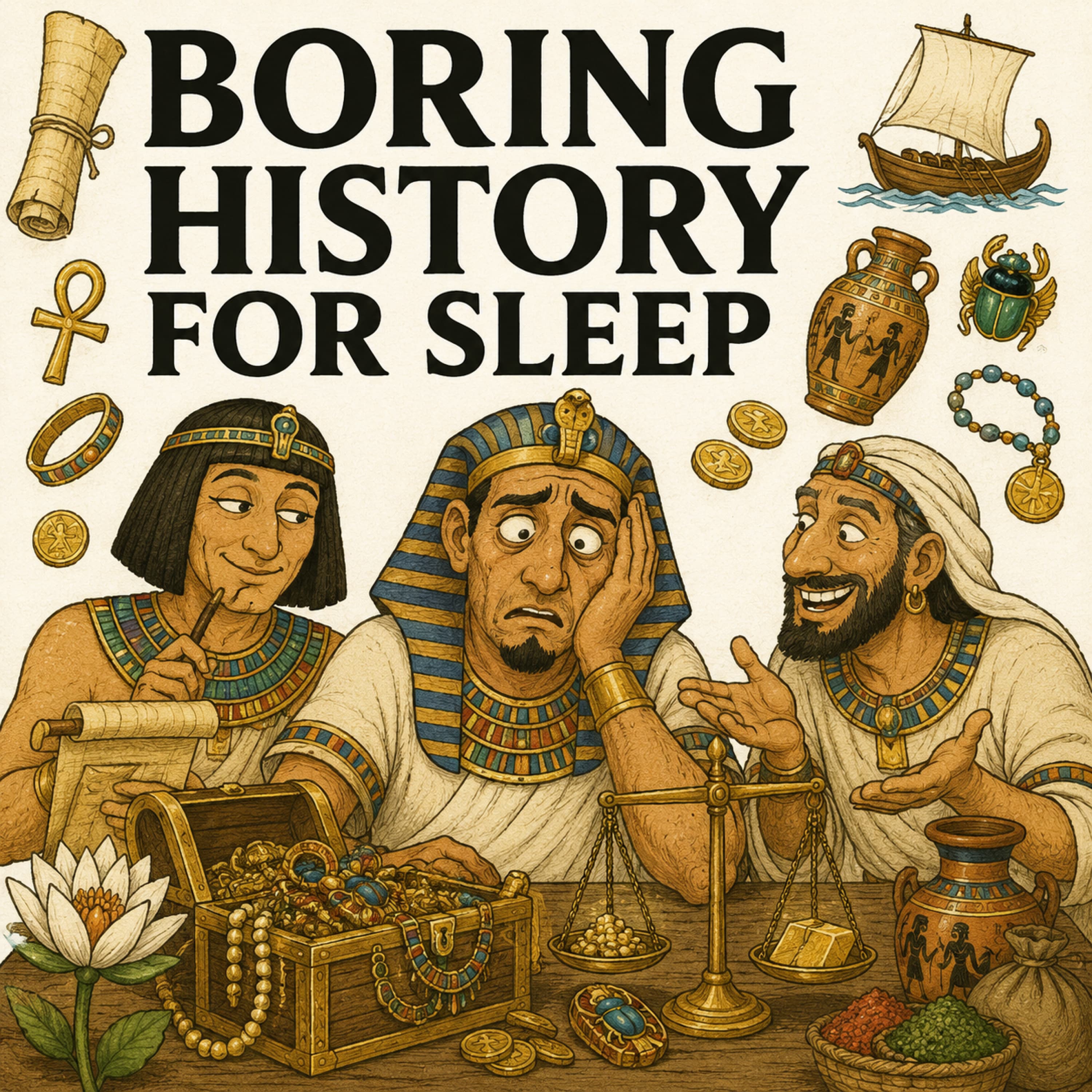 Boring History for Sleep podcast cover art