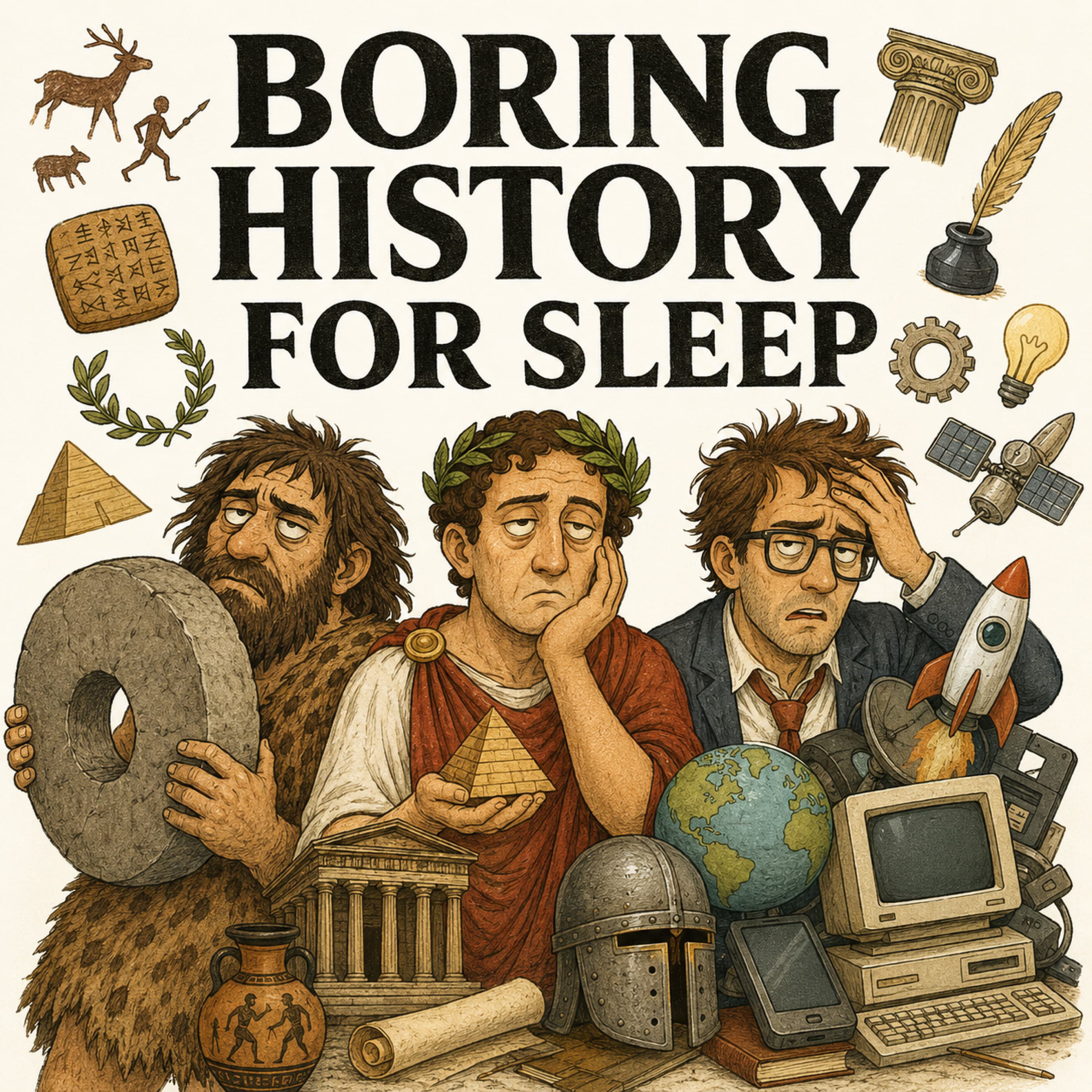 Boring History for Sleep podcast cover art