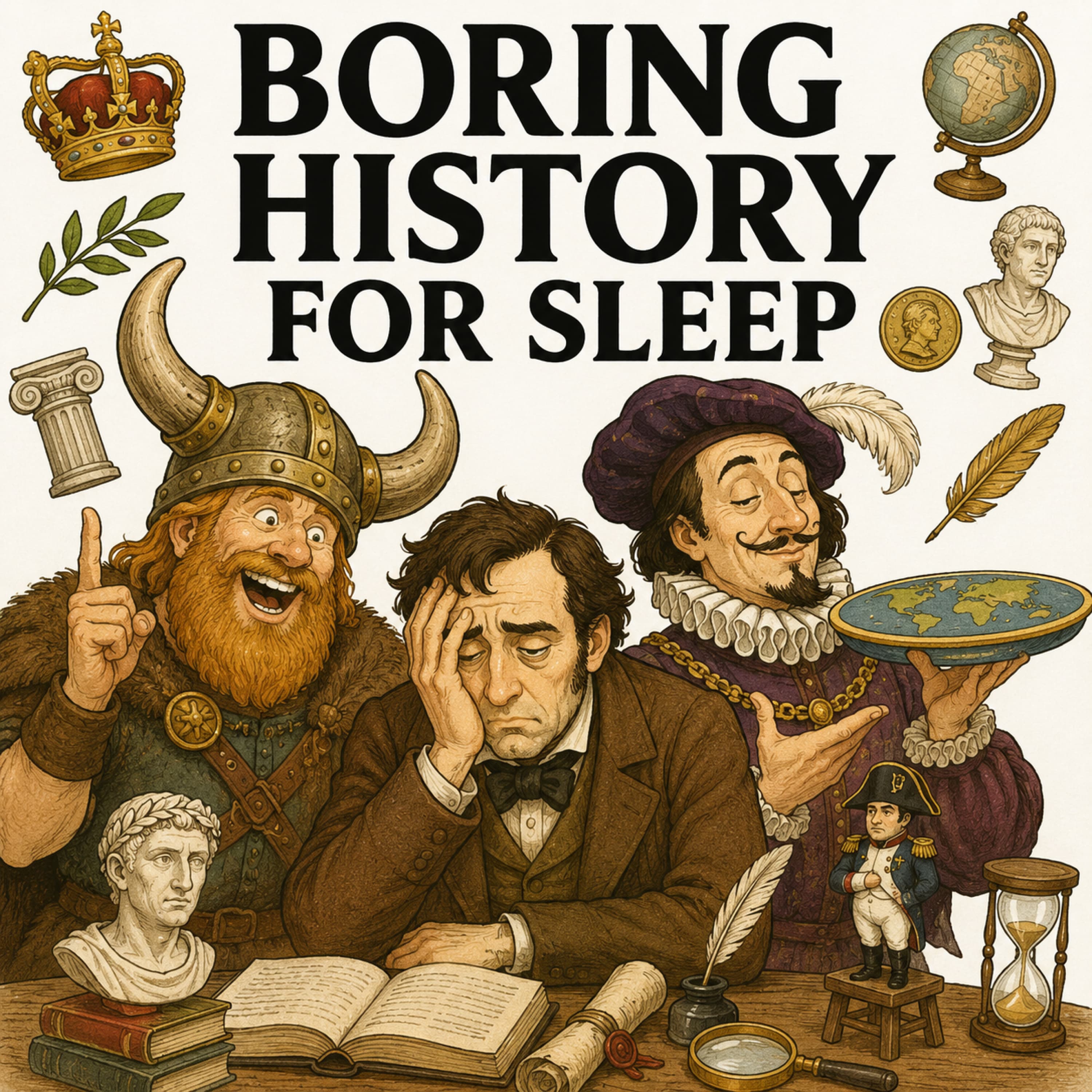 Boring History for Sleep podcast cover art