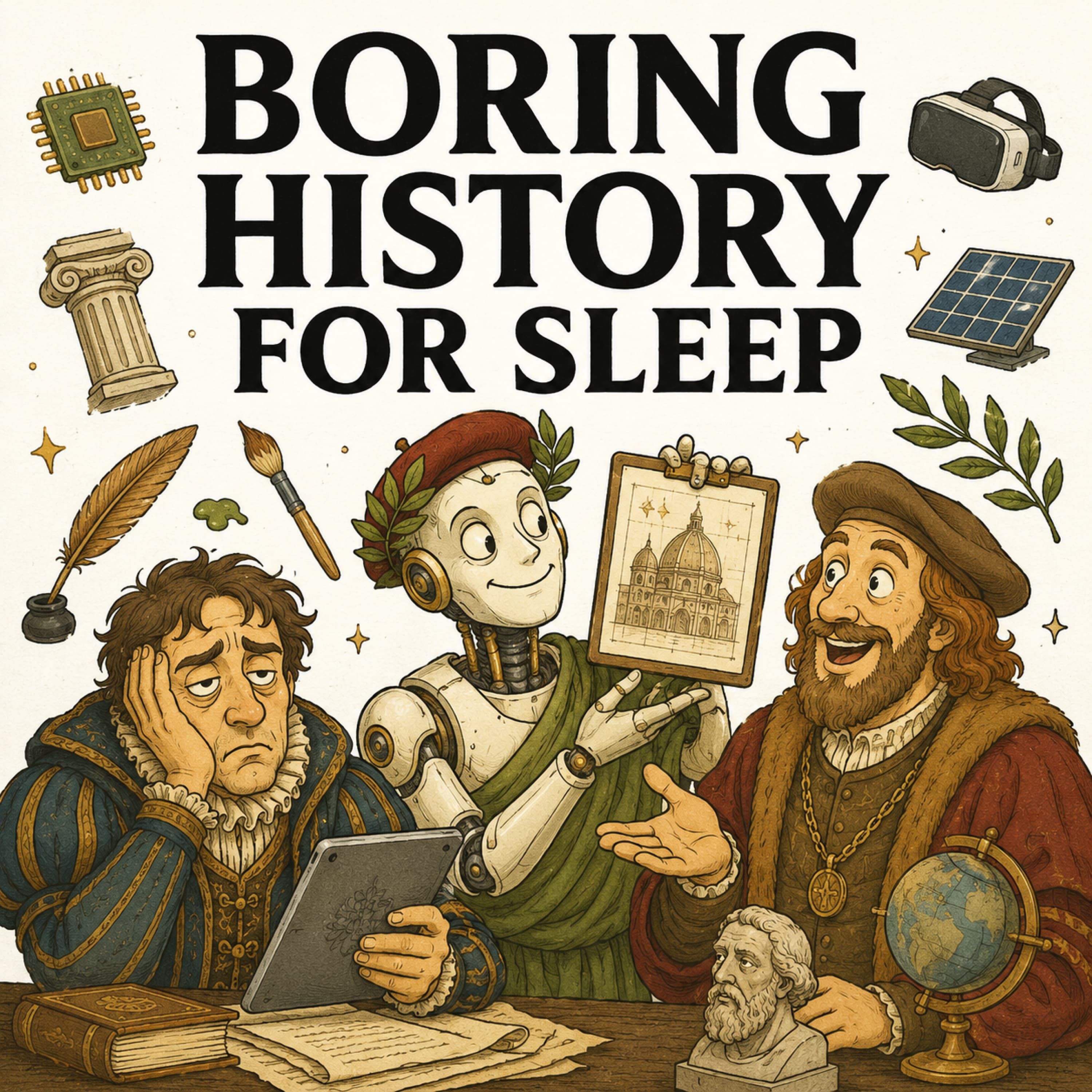 Boring History for Sleep podcast cover art