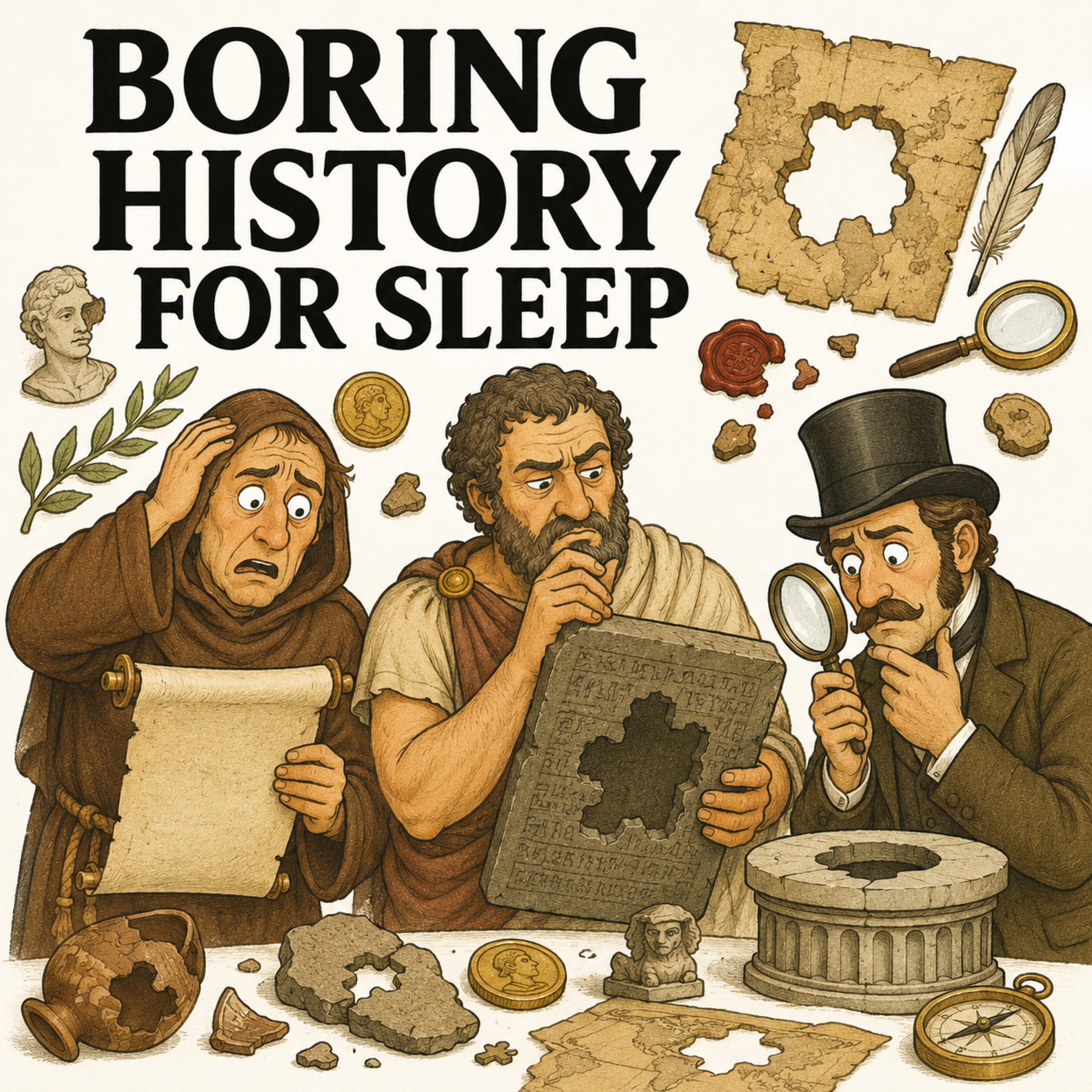 Boring History for Sleep podcast cover art