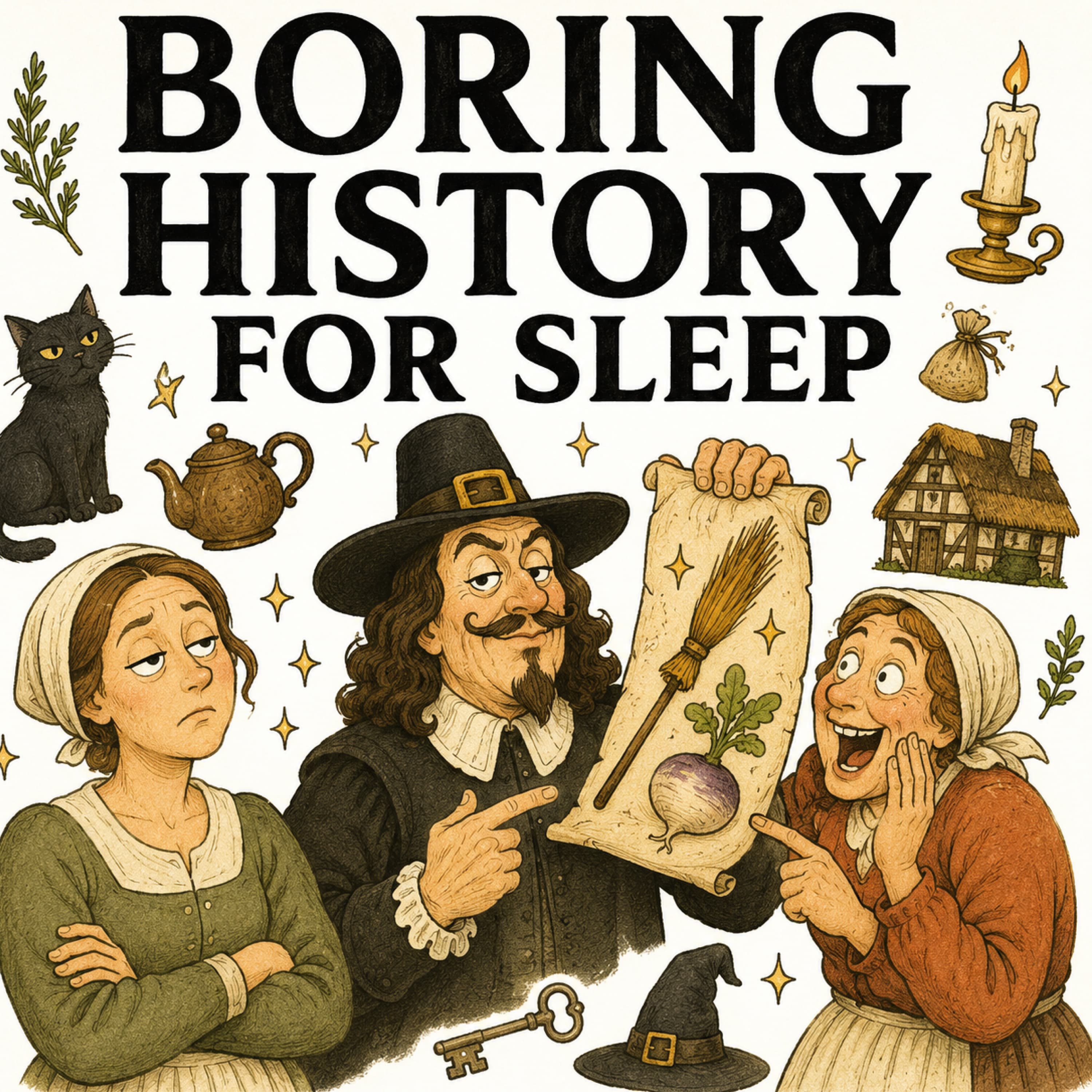 Boring History for Sleep podcast cover art