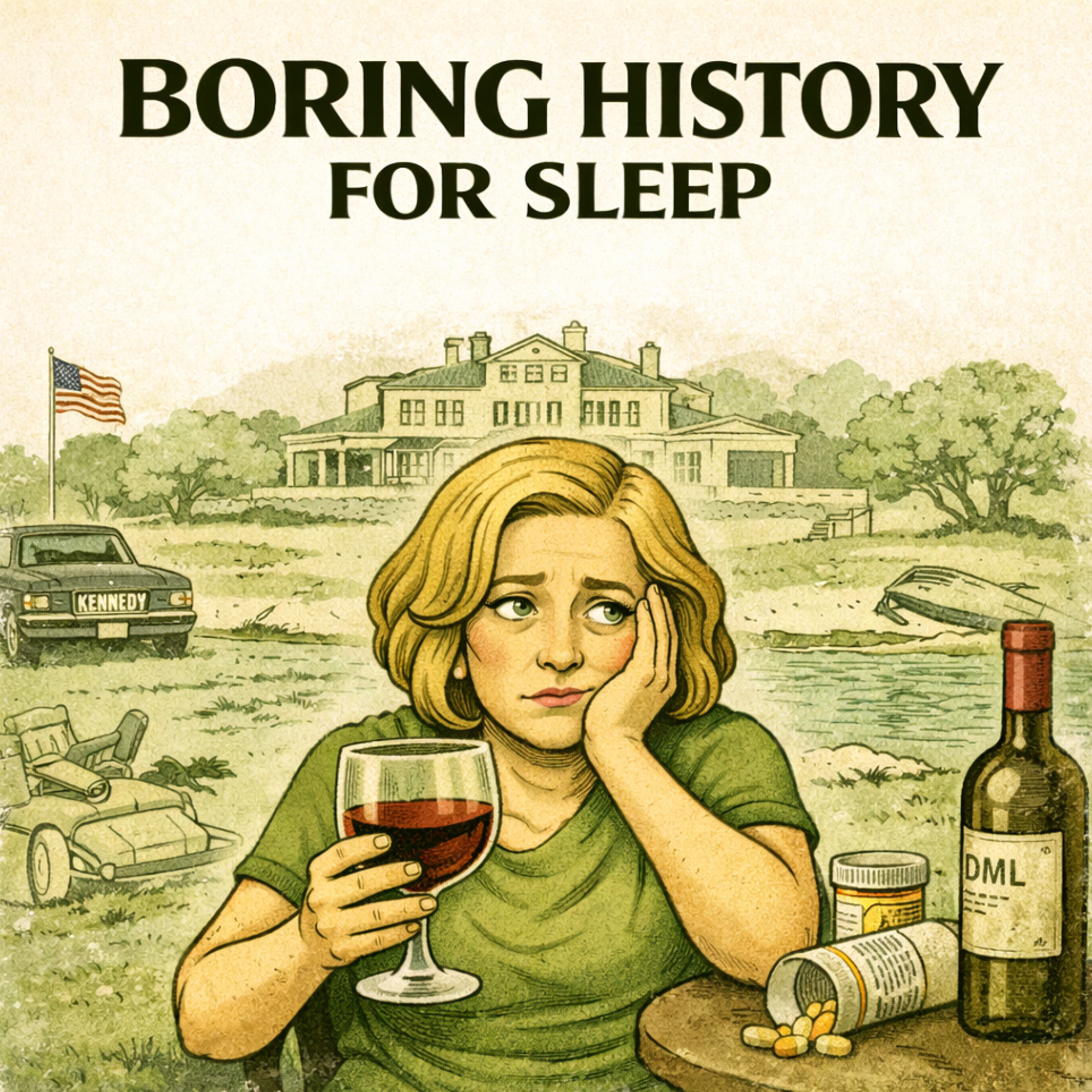 Boring History for Sleep podcast cover art