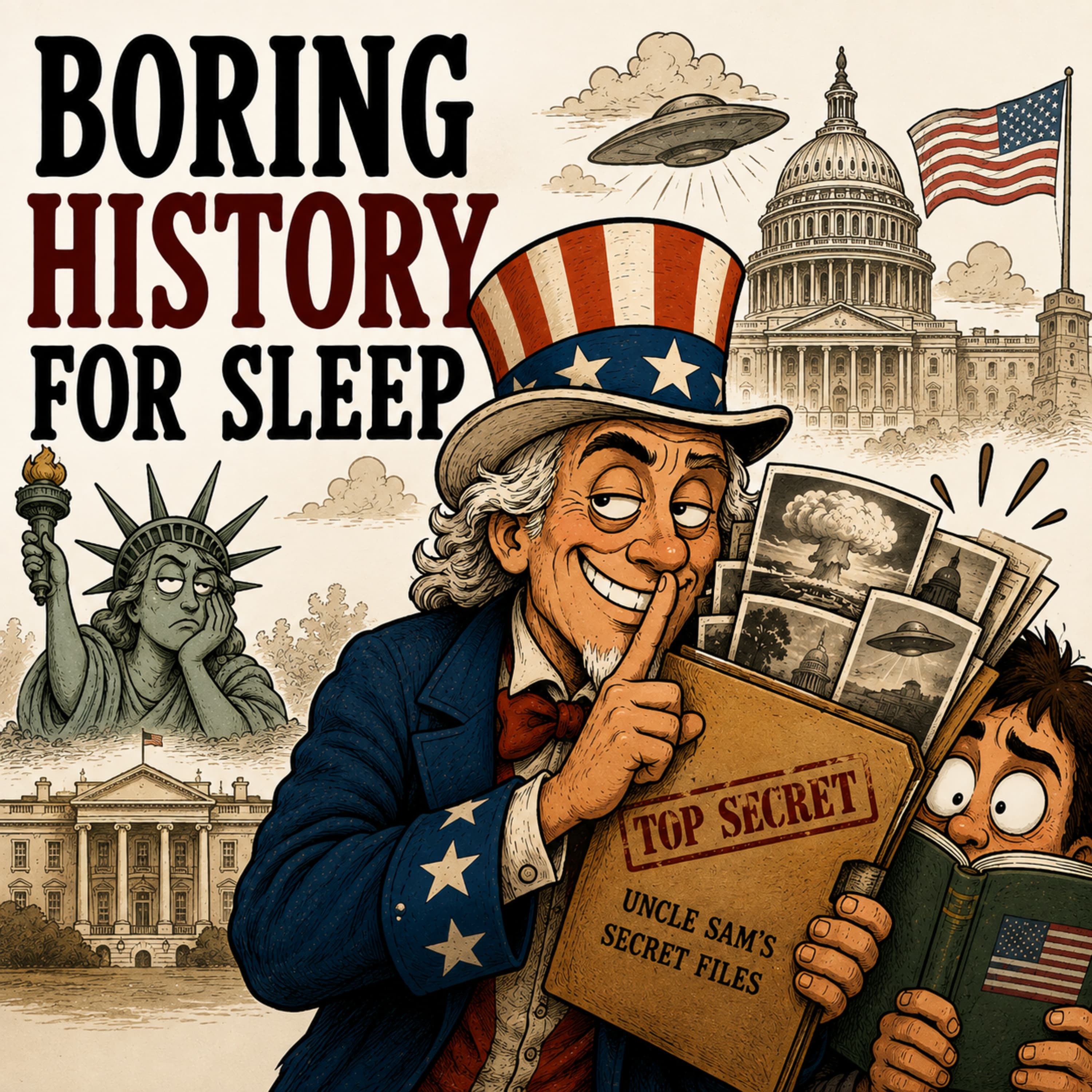 Boring History for Sleep podcast cover art