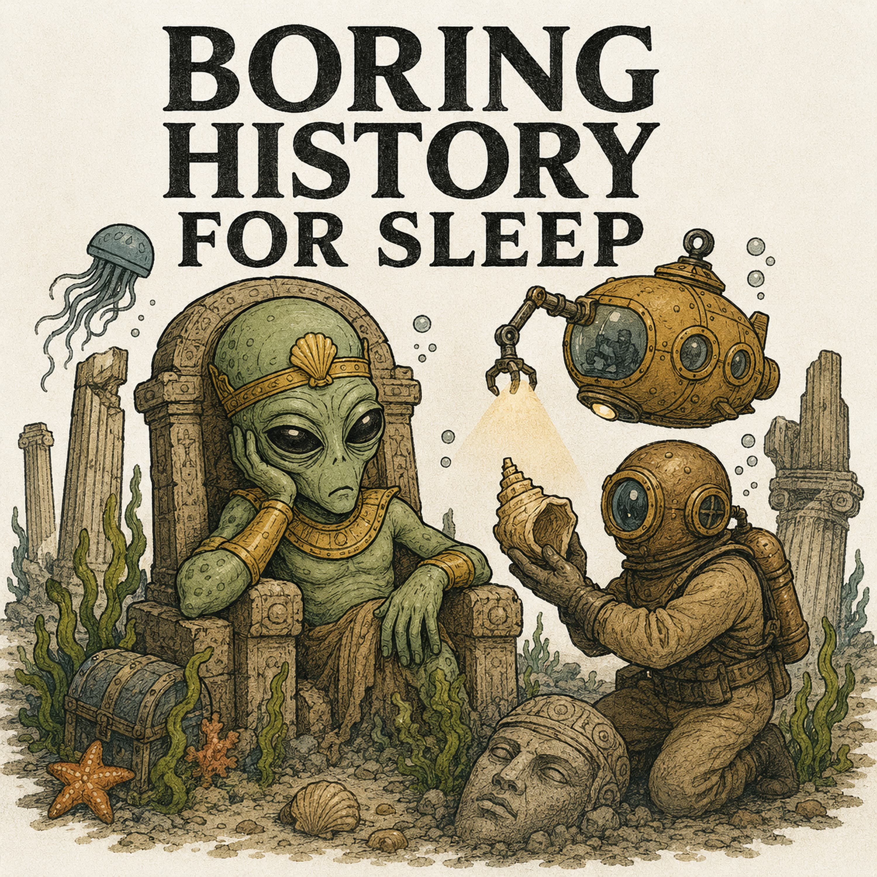 Boring History for Sleep podcast cover art