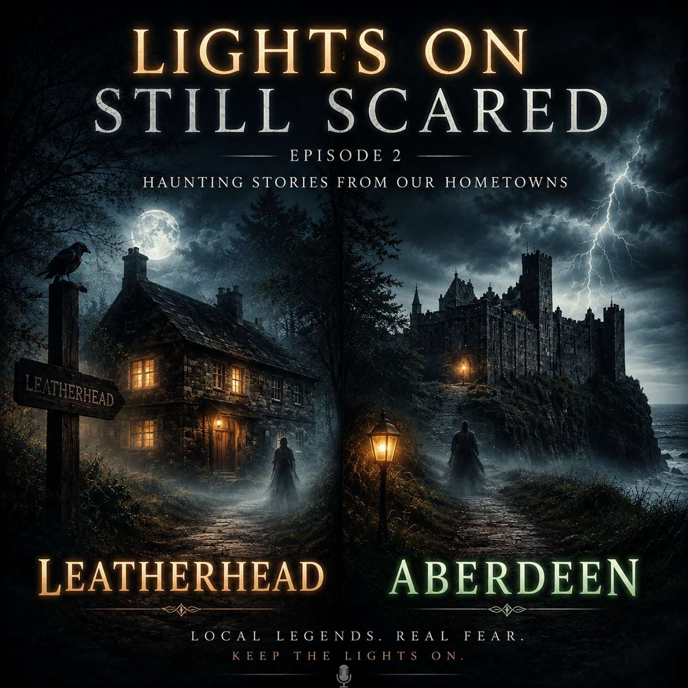 Lights On Still Scared podcast cover art