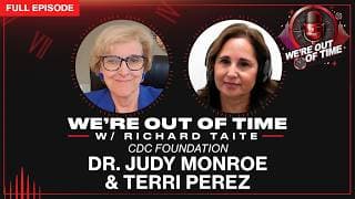We're Out of Time podcast cover art