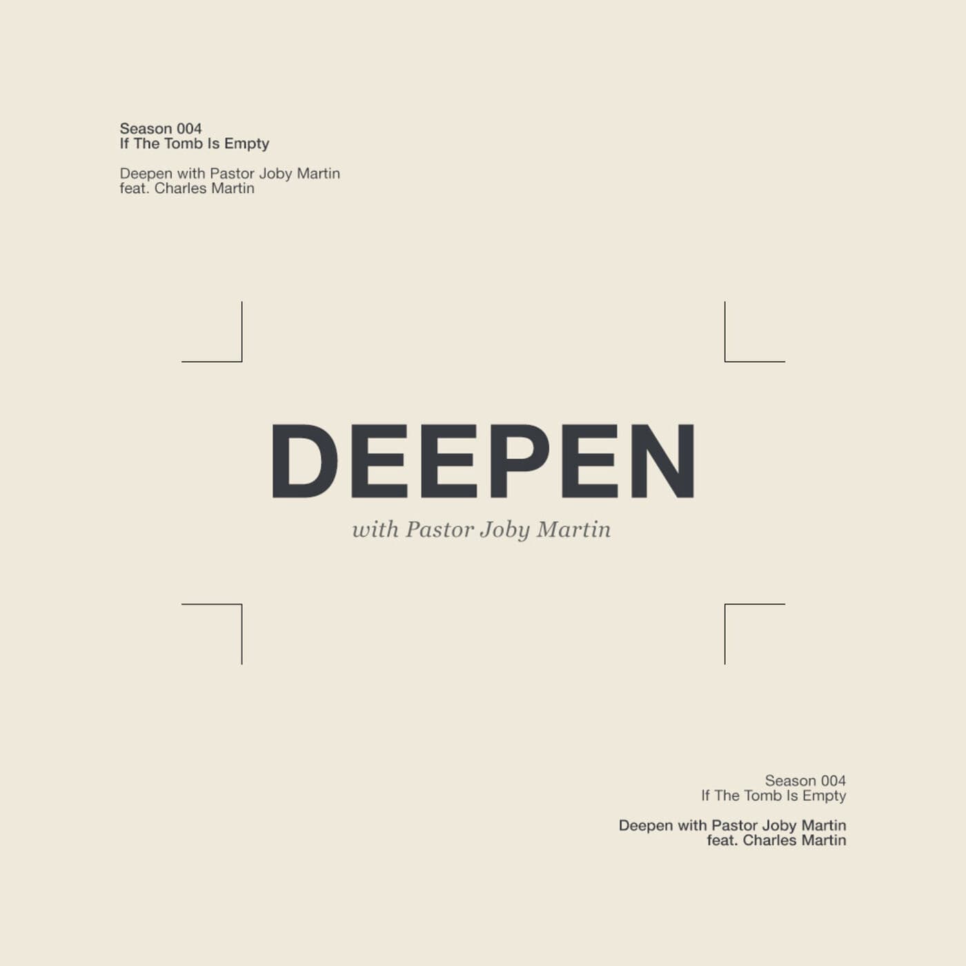 Deepen with Pastor Joby Martin podcast cover art