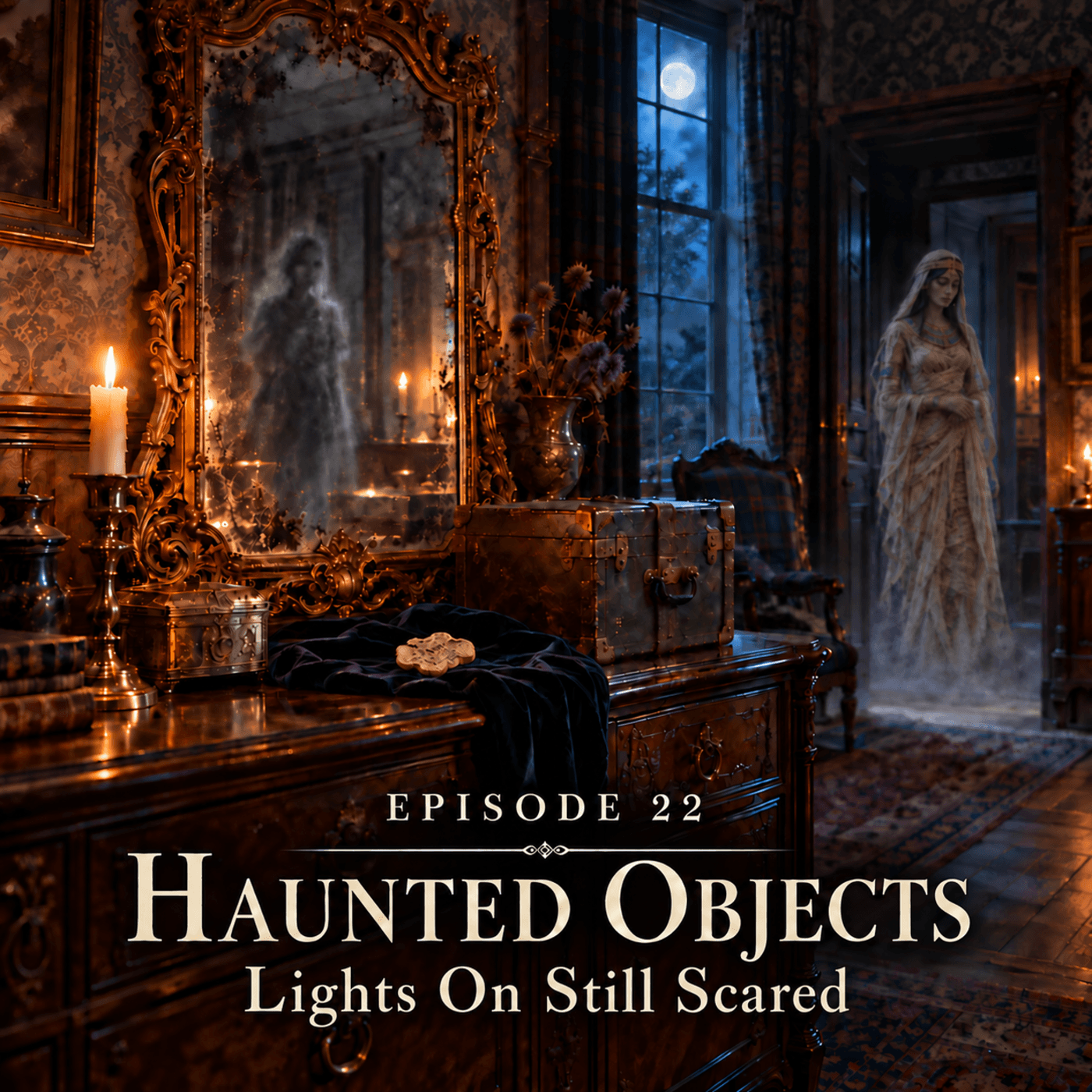 Lights On Still Scared podcast cover art